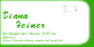 diana heiner business card